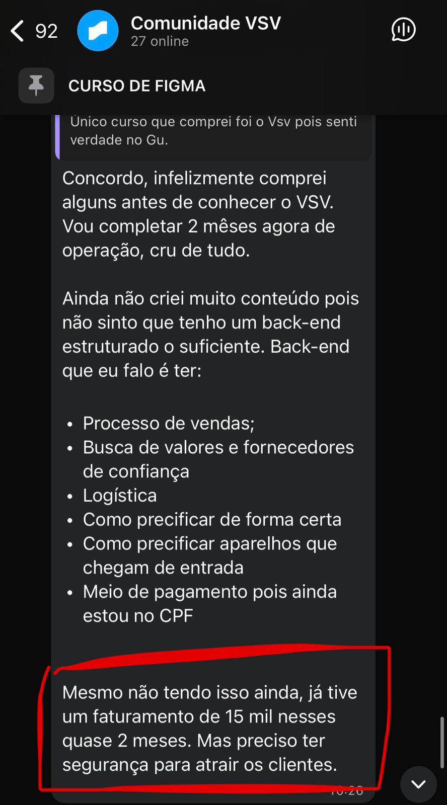 Depoimento R$15k em 2 meses